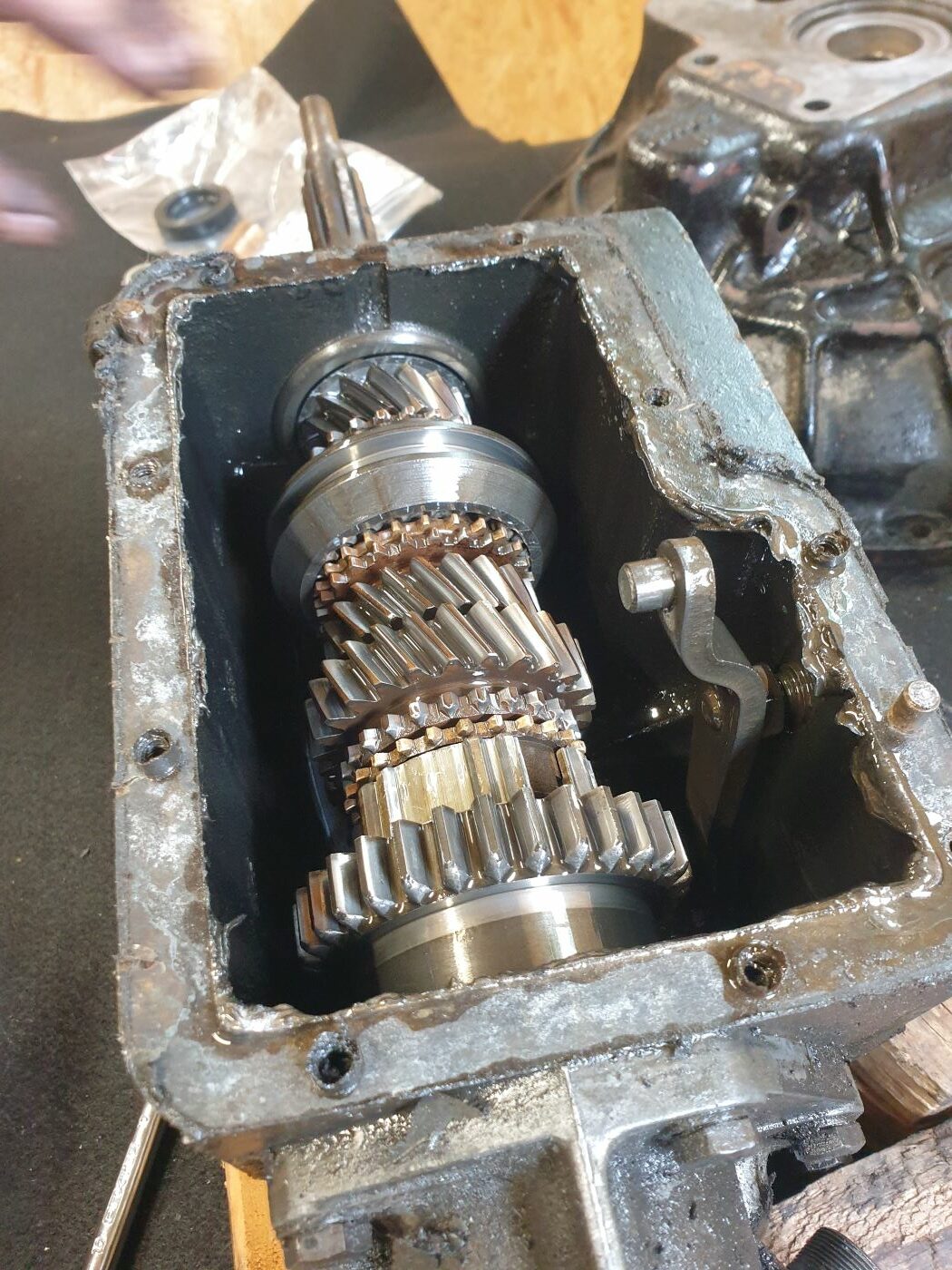 Triumph Spitfire boîte de vitesses déposée