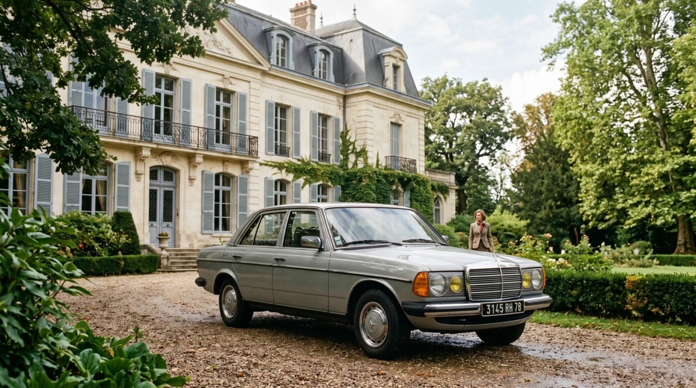 photo historique Mercedes W123.