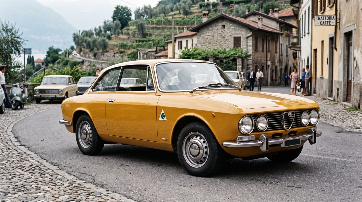  Détails sur l'historique et la documentation originale d'une Alfa Romeo 2000 GTV de collection.